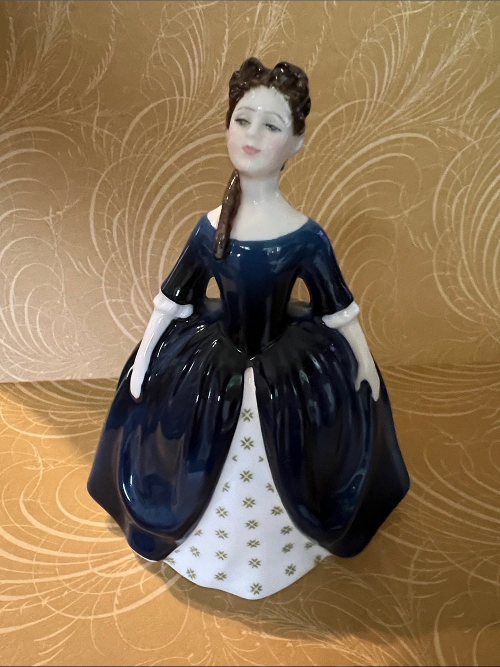 Vintage Royal Doulton "Debbie" Figurine HN 2385 Blue Dress